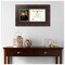 ArtToFrames 8.5x11 inch Diploma Frame with 6" x 8" Inch Image Opening - Framed with Black and Gold Mats, Comes with Regular Acrylic and Sawtooth Hanger for Wall Hanging (DT-8.5x11)